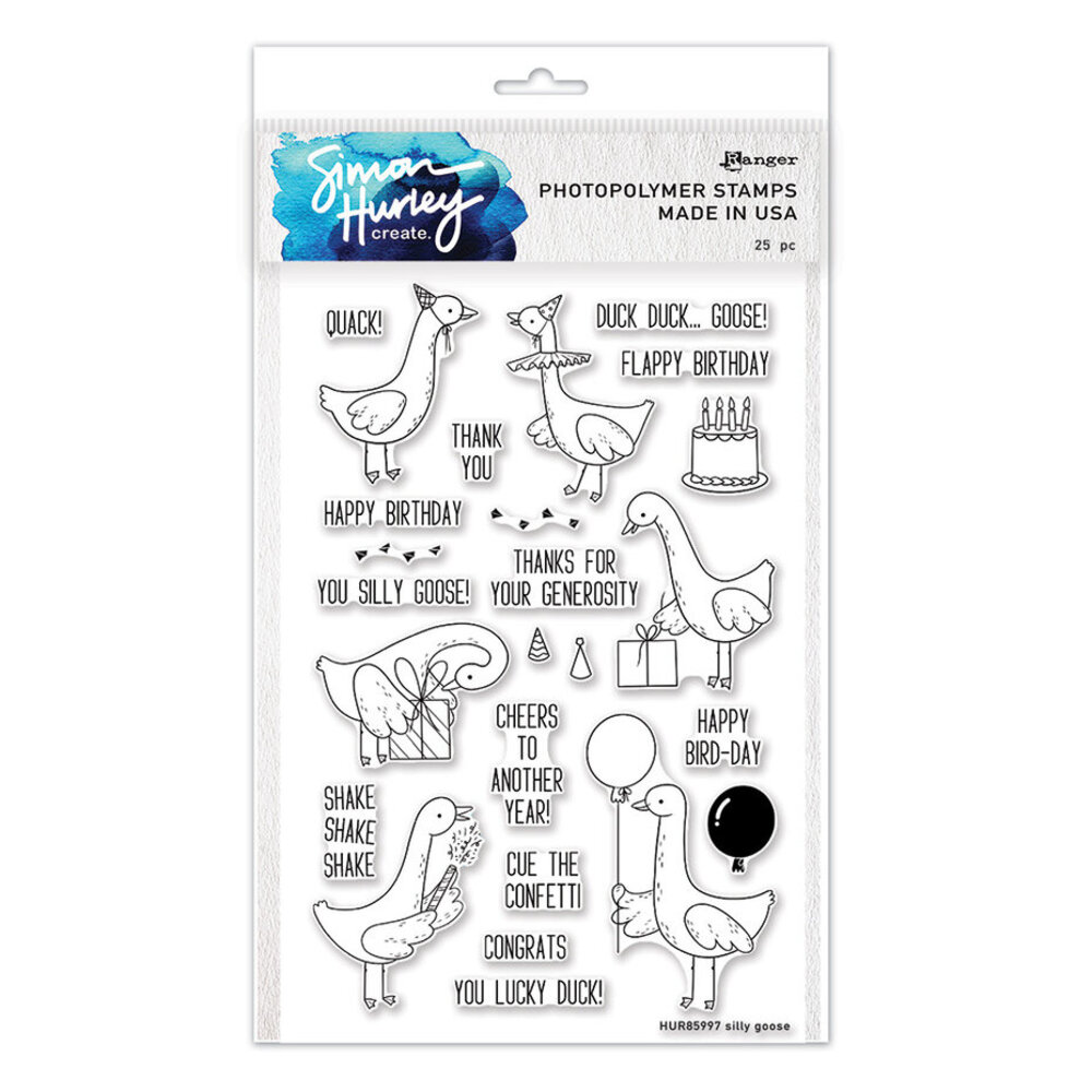 Simon Hurley Create Silly Goose Clear Stamps (HUR85997) Simon Hurley Create Silly Goose Clear Stamps (HUR85997)