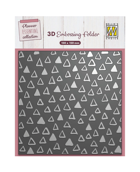 Nellie Snellen 3D Embossing Folder Triangles (EF3D088) Nellie Snellen 3D Embossing Folder Triangles (EF3D088)