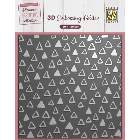 Nellie Snellen 3D Embossing Folder Triangles (EF3D088) Nellie Snellen 3D Embossing Folder Triangles (EF3D088)