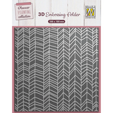 Nellie Snellen 3D Embossing Folder Chevron (EF3D090)