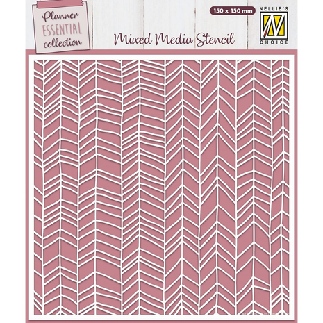 Nellie Snellen Chevron Masking Stencil (MMS4K-067) Nellie Snellen Chevron Masking Stencil (MMS4K-067)