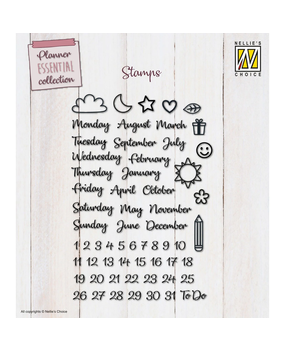 Nellie Snellen Clear Stamp Planner Essentials EN (NSCS008) Nellie Snellen Clear Stamp Planner Essentials EN (NSCS008)