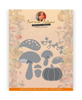 Yvonne Creations Awesome Autumn Dies Autumn Mushrooms (YCD10325) Yvonne Creations Awesome Autumn Dies Autumn Mushrooms (YCD10325)
