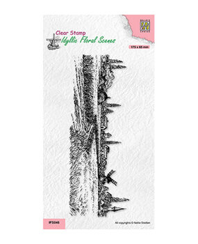 Nellie Snellen Clear Stamp Slimline A Village in Those Days (IFS046) Nellie Snellen Clear Stamp Slimline A Village in Those Days (IFS046)