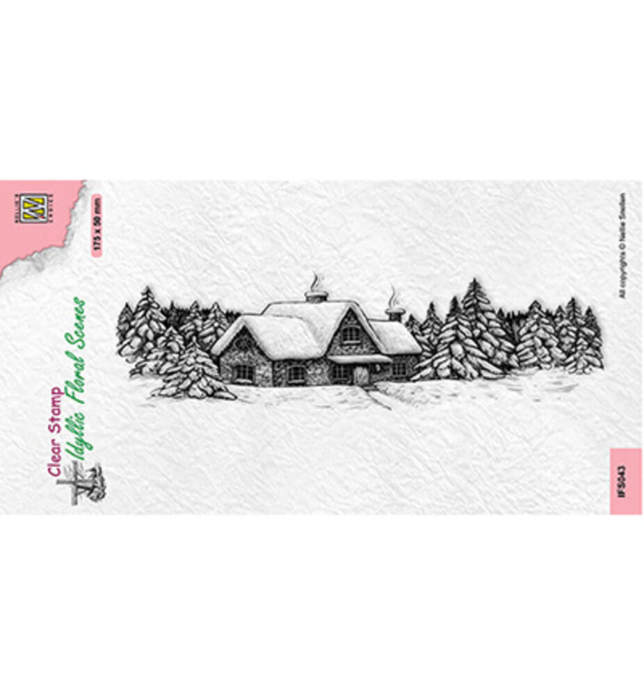 Nellie Snellen Clear Stamp Slimline Snow House (IFS043) Nellie Snellen Clear Stamp Slimline Snow House (IFS043)