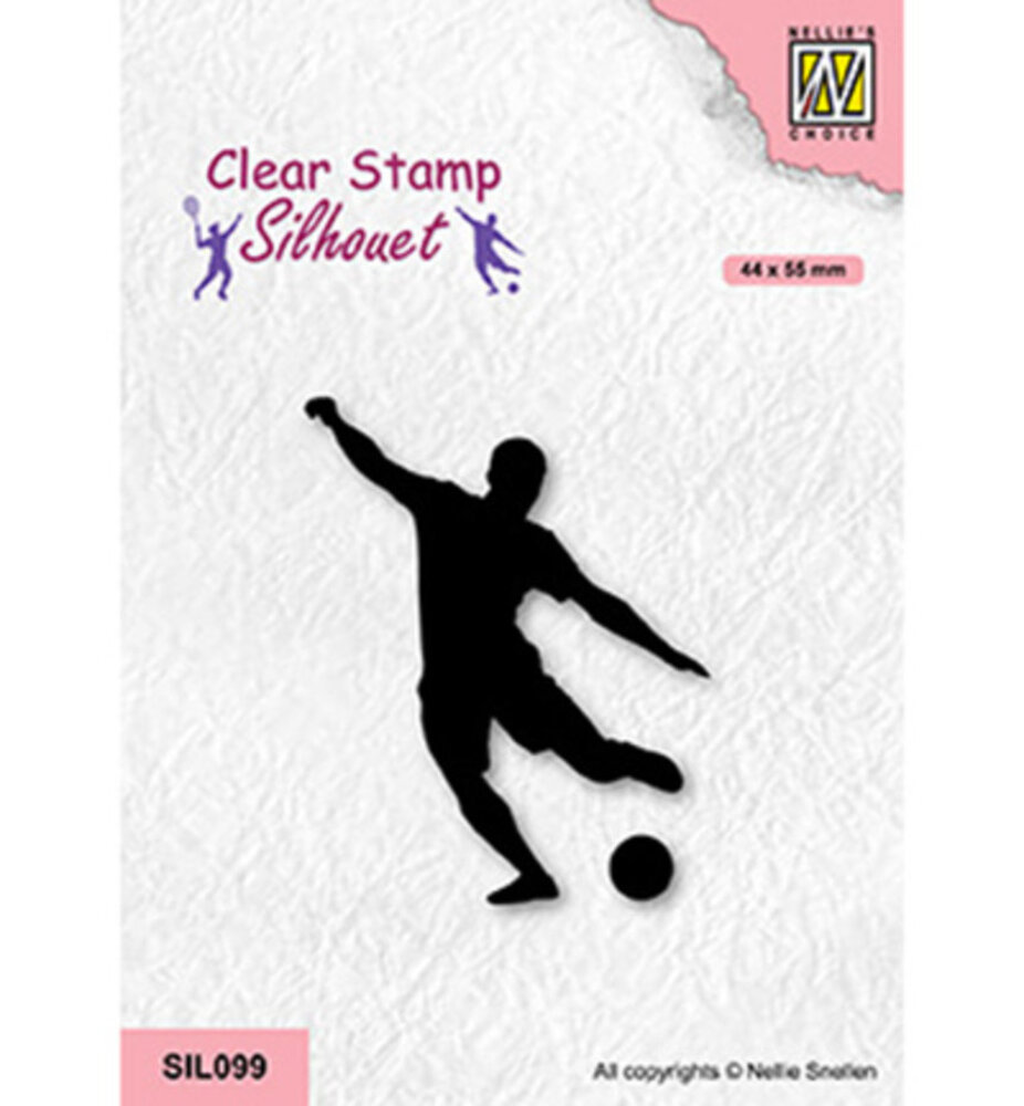 Nellie Snellen Clear Stamp Soccer Player (SIL099) Nellie Snellen Clear Stamp Soccer Player (SIL099)