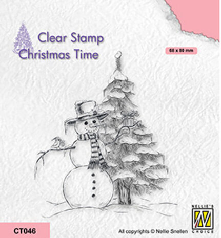 Nellie Snellen Clear Stamp Snowman (CT046)