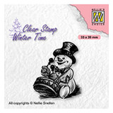 Nellie Snellen Clear Stamp Snowman with Drum (WT007)*