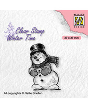 Nellie Snellen Clear Stamp Snowman with Top Hat (WT006)*