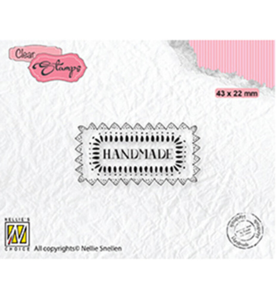 Nellie Snellen Clear Stamp Texts Handmade (DTCS030) Nellie Snellen Clear Stamp Texts Handmade (DTCS030)