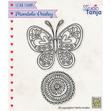 Nellie Snellen Clear Stamp Mandala's Paisley Butterfly (CSMAN011)*