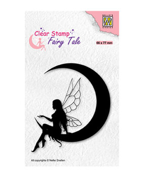 Nellie Snellen Fairy Tale Elf On The Moon Clear Stamp (FTCS036)