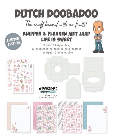 Dutch Doobadoo Limited Edition Crafty Kit Knippen en Plakken met Jaap Life is Sweet (473.013.005)