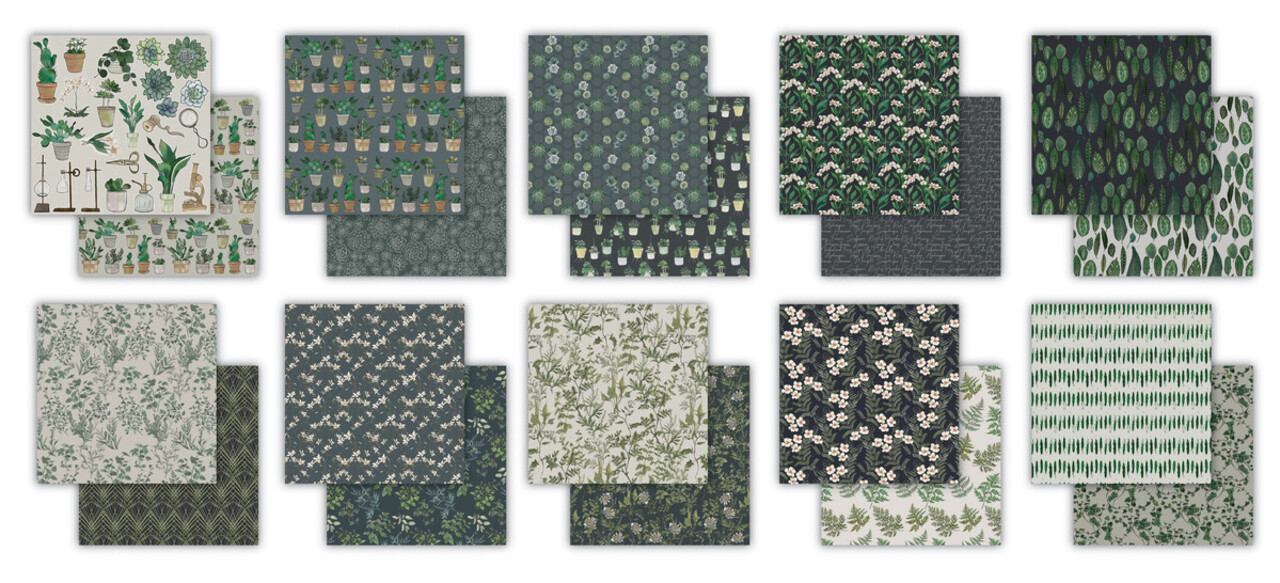 Craft Consortium Botany Boutique 12x12 Inch Paper Pad (CCPPAD045) Craft Consortium Botany Boutique 12x12 Inch Paper Pad (CCPPAD045)