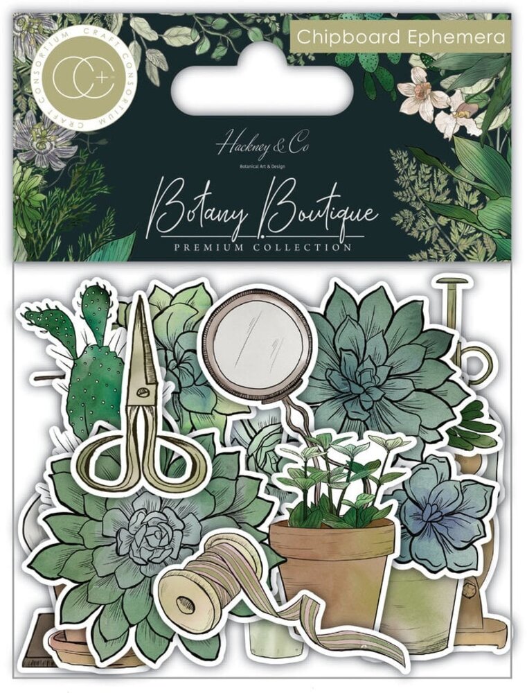 Craft Consortium Botany Boutique Chipboard Ephemera (CCEPH011) Craft Consortium Botany Boutique Chipboard Ephemera (CCEPH011)