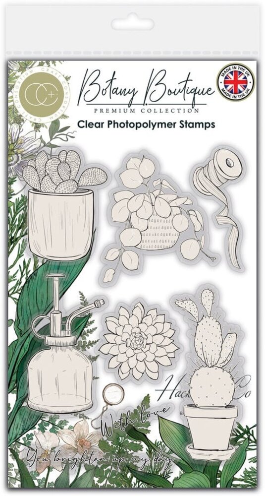 Craft Consortium Botany Boutique Clear Stamps Cactus (CCSTMP092)