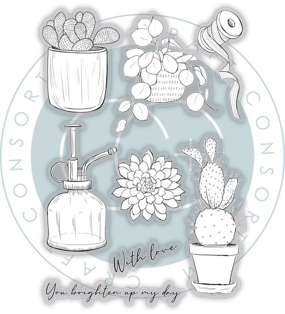 Craft Consortium Botany Boutique Clear Stamps Cactus (CCSTMP092)