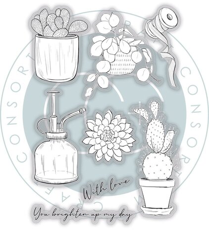 Craft Consortium Botany Boutique Clear Stamps Cactus (CCSTMP092)