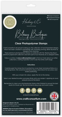 Craft Consortium Botany Boutique Clear Stamps Cactus (CCSTMP092)
