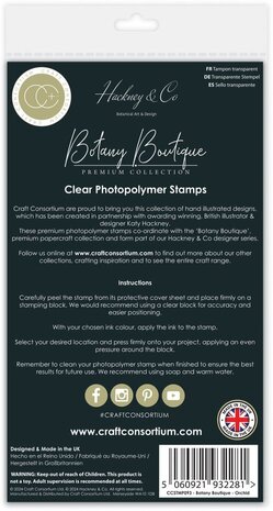 Craft Consortium Botany Boutique Clear Stamps Orchid (CCSTMP093) Craft Consortium Botany Boutique Clear Stamps Orchid (CCSTMP093)