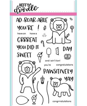 Heffy Doodle Ad-Roar-Able Lions Clear Stamps (HFD0007) Heffy Doodle Ad-Roar-Able Lions Clear Stamps (HFD0007)