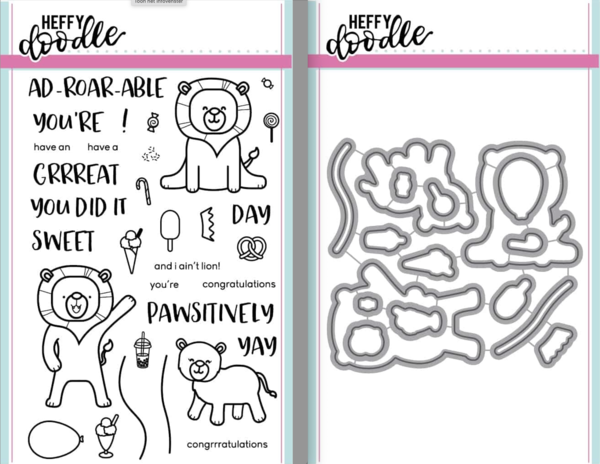 Heffy Doodle Ad-Roar-Able Lions Stamp & Die Set (HFD0007) Heffy Doodle Ad-Roar-Able Lions Stamp & Die Set (HFD0007)