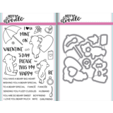Heffy Doodle Beary Big Heart Stamp & Die Set (HFD00019) Heffy Doodle Beary Big Heart Stamp & Die Set (HFD00019)