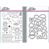 Heffy Doodle Lucky Friends Stamp & Die Set (HFD00021) Heffy Doodle Lucky Friends Stamp & Die Set (HFD00021)