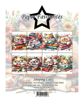 Paper Favourites Sleeping Cats A5 Paper Pack (PFA140)* Paper Favourites Sleeping Cats A5 Paper Pack (PFA140)*