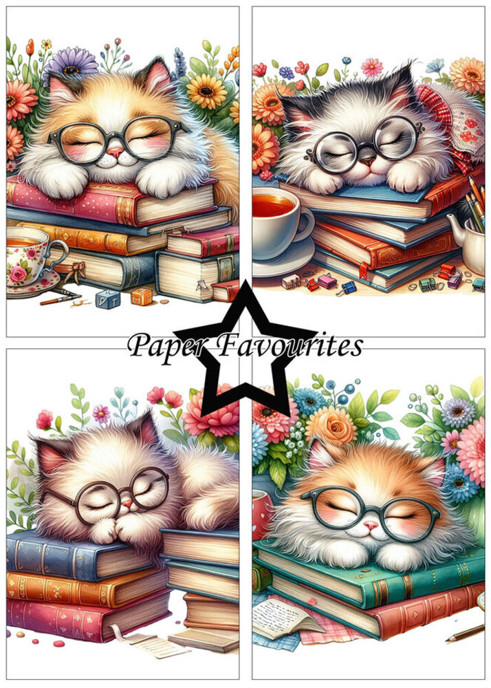 Paper Favourites Sleeping Cats A5 Paper Pack (PFA140) Paper Favourites Sleeping Cats A5 Paper Pack (PFA140)