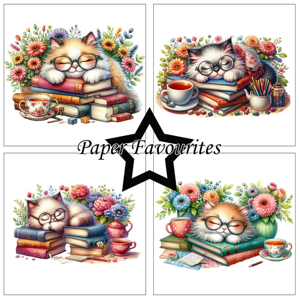 Paper Favourites Sleeping Cats 6x6 Inch Paper Pack (PF296) Paper Favourites Sleeping Cats 6x6 Inch Paper Pack (PF296)