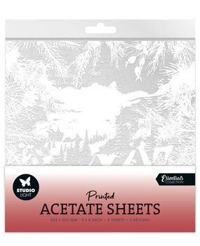 Studio Light Christmas Essentials 8x8 Inch Acetate Sheets Snowy Town (SL-ES-ACS07) Studio Light Christmas Essentials 8x8 Inch Acetate Sheets Snowy Town (SL-ES-ACS07)