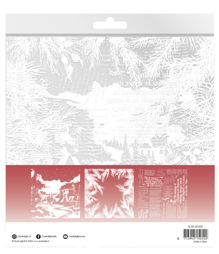 Studio Light Christmas Essentials 8x8 Inch Acetate Sheets Snowy Town (SL-ES-ACS07) Studio Light Christmas Essentials 8x8 Inch Acetate Sheets Snowy Town (SL-ES-ACS07)