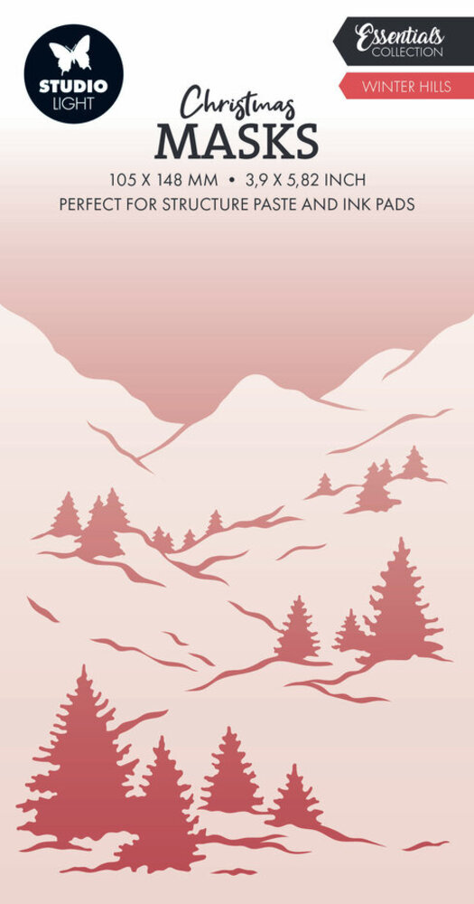 Studio Light Christmas Essentials Winter Hills Masking Stencil (SL-ES-MASK288)