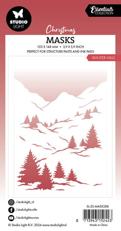 Studio Light Christmas Essentials Winter Hills Masking Stencil (SL-ES-MASK288)