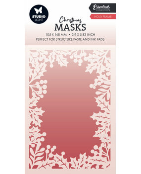 Studio Light Christmas Essentials Holly Frame Masking Stencil (SL-ES-MASK289)