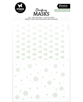 Studio Light Christmas Essentials Snowflakes & Trees Masking Stencil (SL-ES-MASK291) Studio Light Christmas Essentials Snowflakes & Trees Masking Stencil (SL-ES-MASK291)