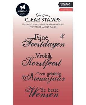 Studio Light Christmas Essentials Clear Stamps Kerstwensen (SL-ES-STAMP697) Studio Light Christmas Essentials Clear Stamps Kerstwensen (SL-ES-STAMP697)