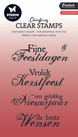 Studio Light Christmas Essentials Clear Stamps Kerstwensen (SL-ES-STAMP697)