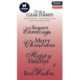 Studio Light Christmas Essentials Clear Stamps Best Wishes (SL-ES-STAMP698)