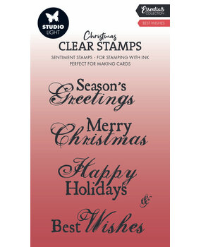 Studio Light Christmas Essentials Clear Stamps Best Wishes (SL-ES-STAMP698) Studio Light Christmas Essentials Clear Stamps Best Wishes (SL-ES-STAMP698)