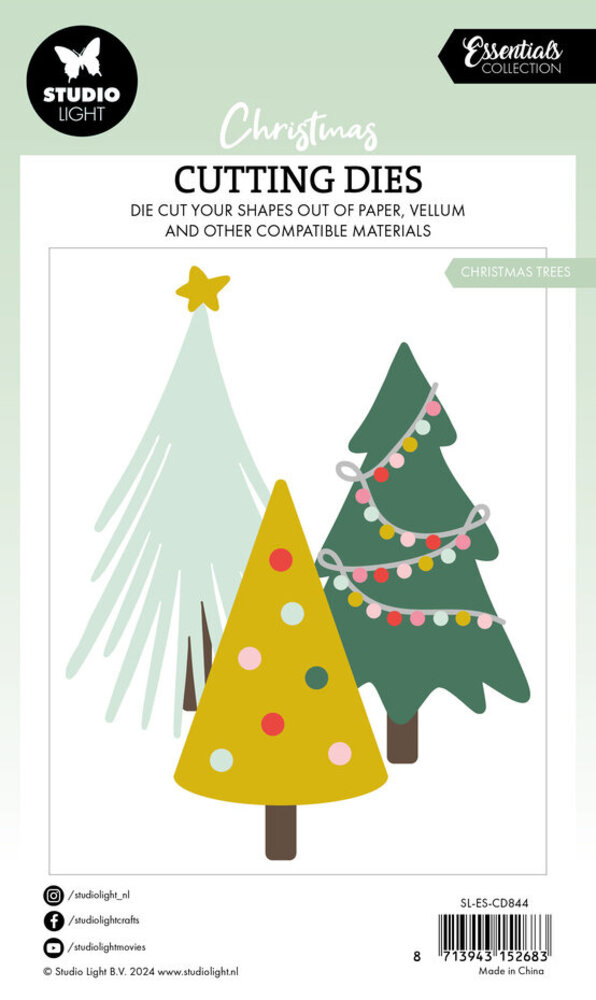 Studio Light Christmas Essentials Snijmal Christmas Trees (SL-ES-CD844)
