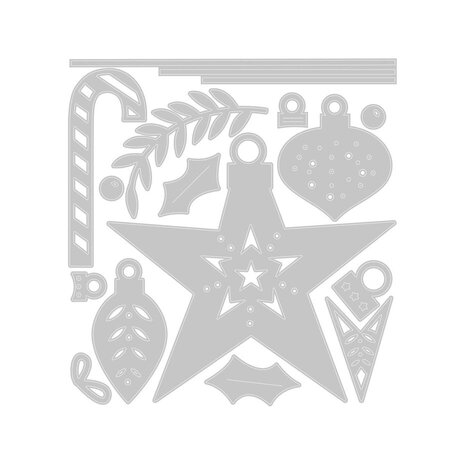 Sizzix Thinlits Die Set Festive Decorations (666685) Sizzix Thinlits Die Set Festive Decorations (666685)