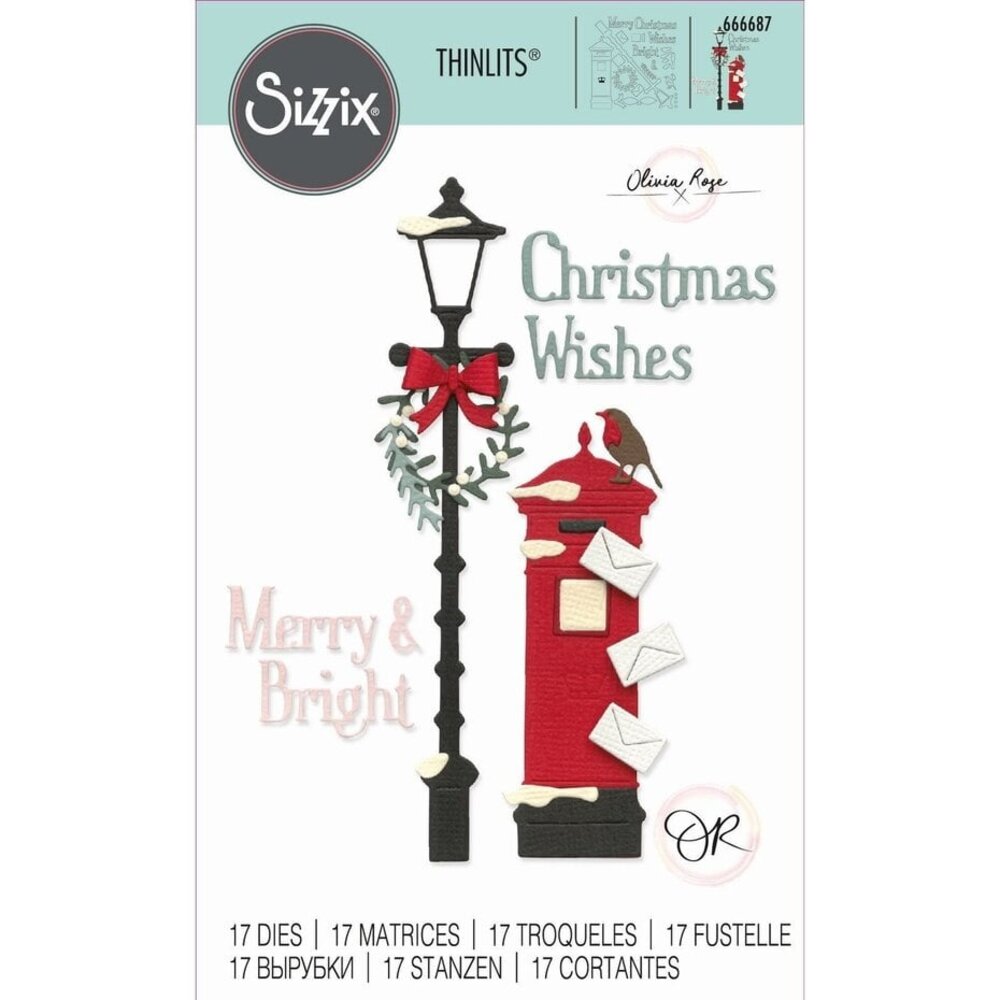 Sizzix Thinlits Die Set Letters at Christmas (666687)