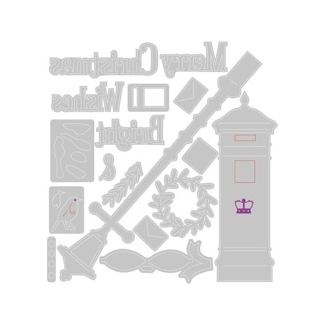 Sizzix Thinlits Die Set Letters at Christmas (666687)