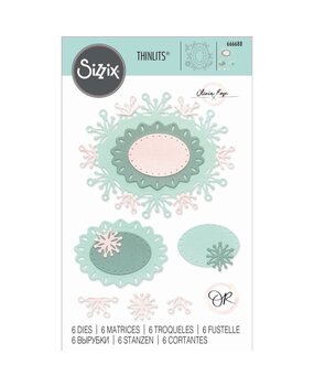 Sizzix Thinlits Die Set Snowflake Labels (666688) Sizzix Thinlits Die Set Snowflake Labels (666688)