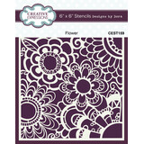 Creative Expressions Flower 6x6 Inch Stencil (CEST159)