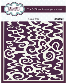 Creative Expressions Slime Trail 6x6 Inch Stencil (CEST162) Creative Expressions Slime Trail 6x6 Inch Stencil (CEST162)