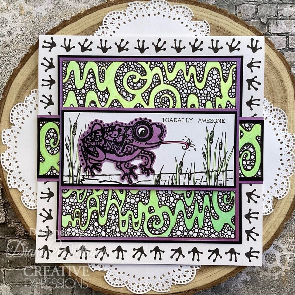 Creative Expressions Slime Trail 6x6 Inch Stencil (CEST162) Creative Expressions Slime Trail 6x6 Inch Stencil (CEST162)