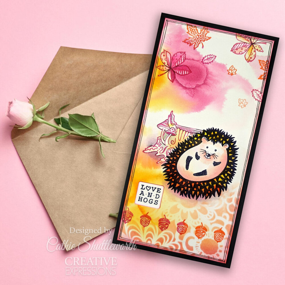 Creative Expressions Designs by Dora A5 Clear Stamp Hedgehugs (CEC1099)